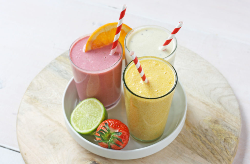 Frisse tofu-fruitsmoothies