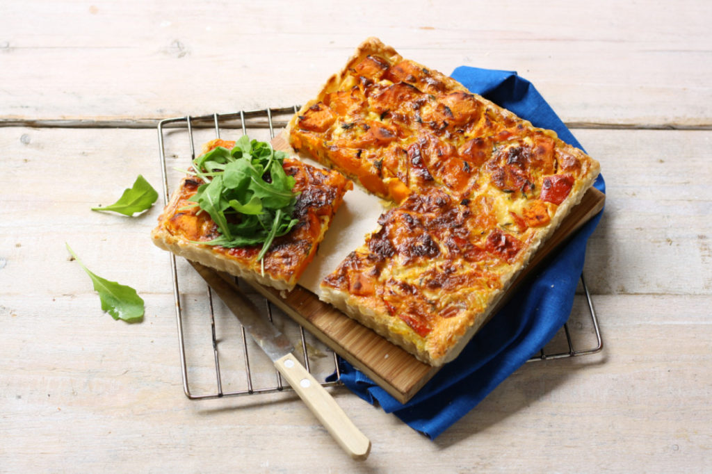 Italiaanse pompoentaart met Provolone