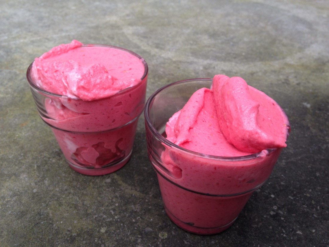 aardbeienframbozenijs