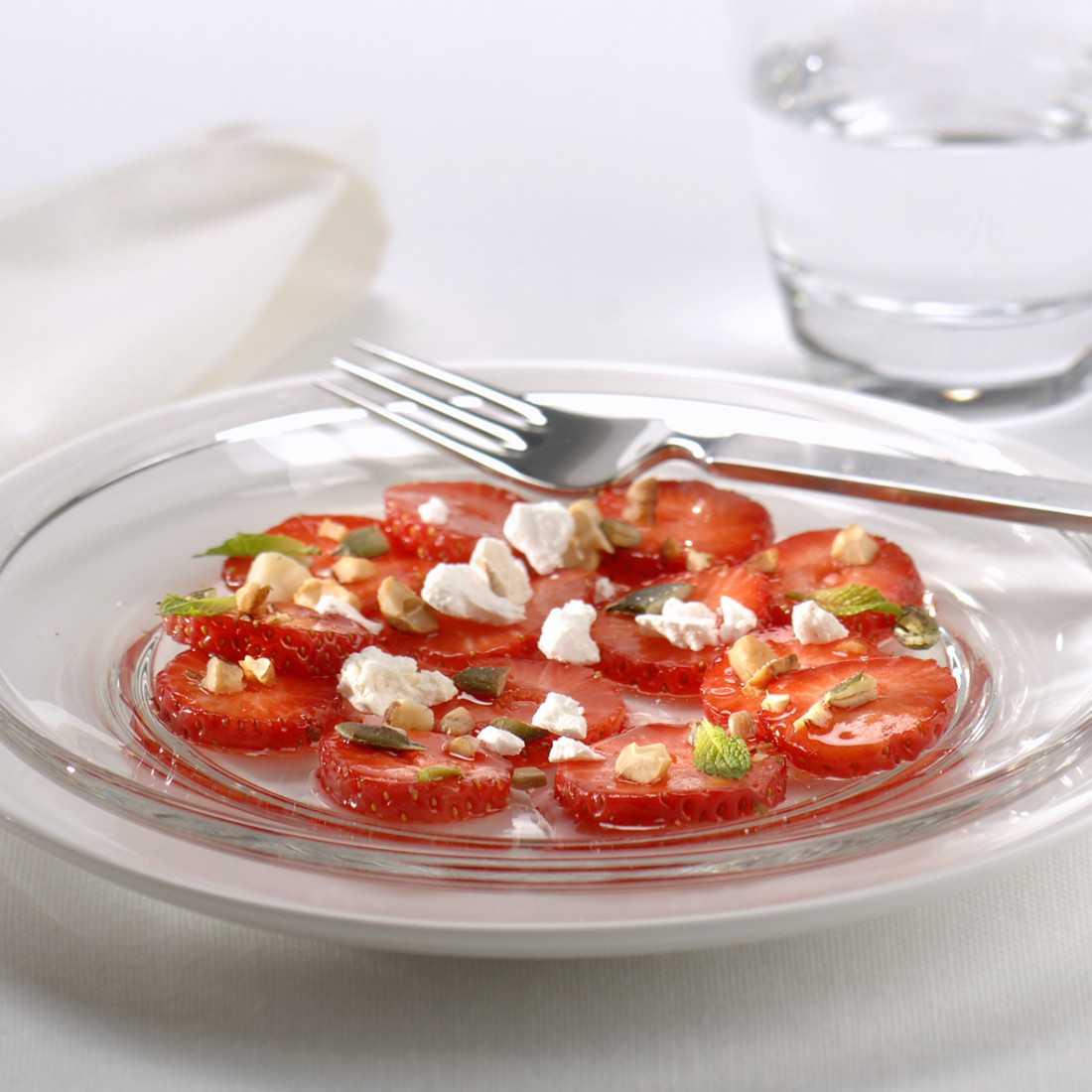 Aardbeien carpaccio Uit de keuken van 8