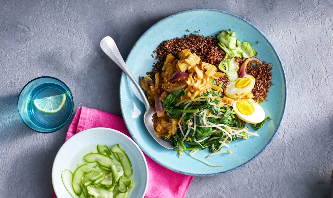 Jackfruit-rendang met quinoa