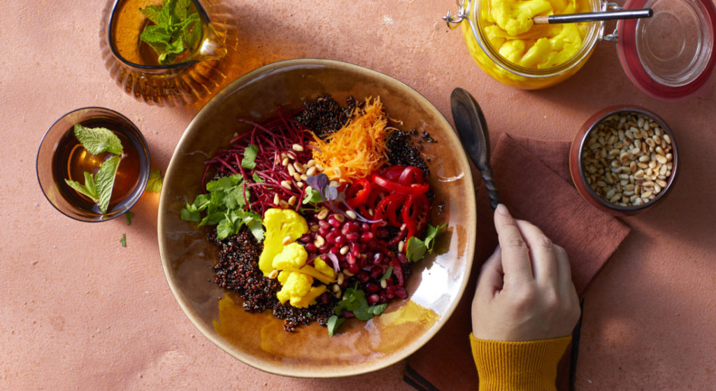 Quinoasalade met bloemkoolpickles