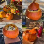 Herfstbbq: gevulde pompoen op Cedarwood