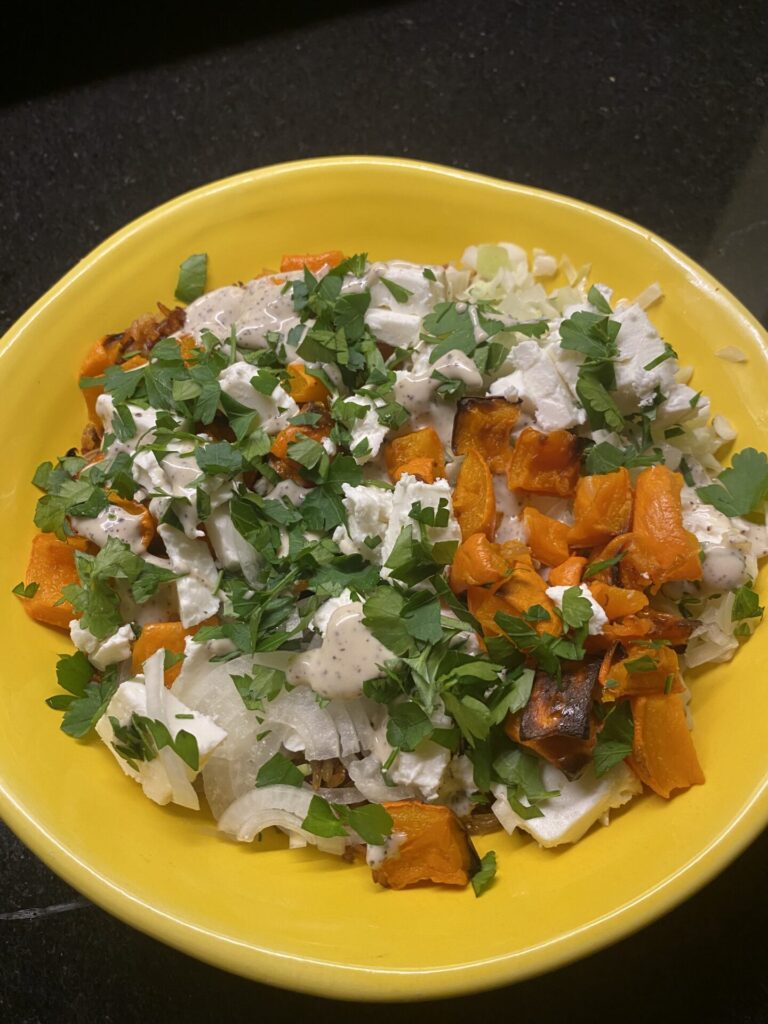 Knapperige rijst salade